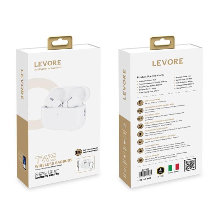 ⁦سماعة اذن بلوتوث اير بلس 3 برو من ليفوري⁩ - الصورة ⁦3⁩