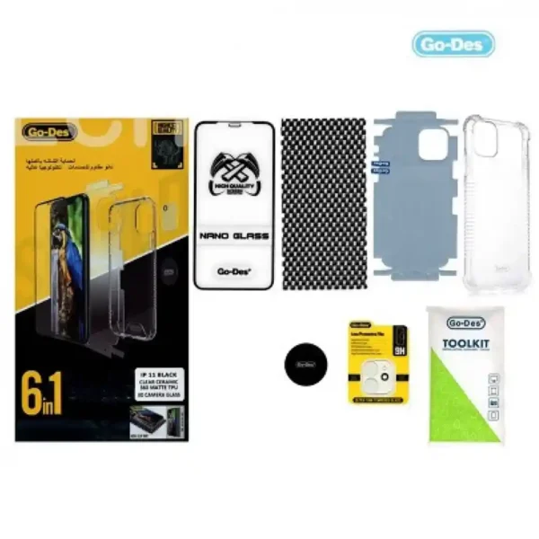 بكج حماية ايفون مقاوم للصدمات go-des