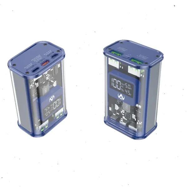 شاحن متنقل شفاف من wa