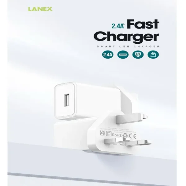 راس شاحن لانيكس - Lanex wall charger