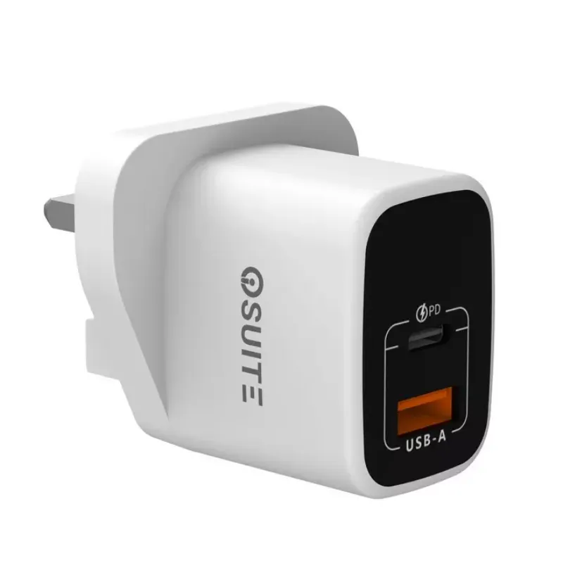 شاحن جداري 25W بتقنية GaN بميزة الشحن السريع من اي او سويت.