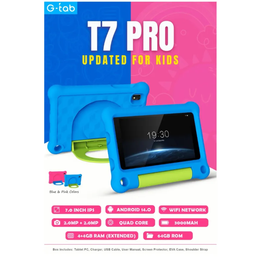 جي-تاب T7 برو: تابلت الأطفال المثالي للتعليم والترفيه بتصميم آمن - الصورة 2