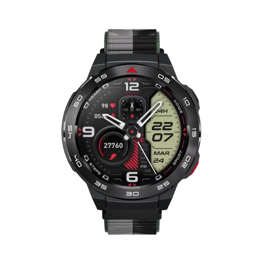 ساعة Mibro GS Pro الذكية،GPS مدمج، مكالمات بلوتوث - أسود - الصورة 3